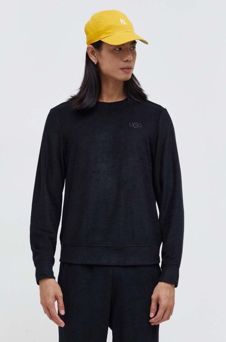 Кофта UGG чоловіча колір чорний однотонна