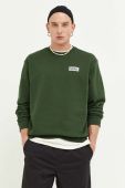 Бавовняна кофта Vans чоловіча колір зелений з принтом