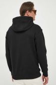 Бавовняна кофта Paul&Shark чоловіча колір чорний з капюшоном з принтом