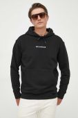 Бавовняна кофта Paul&Shark чоловіча колір чорний з капюшоном з принтом