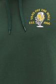 Бавовняна кофта Vans чоловіча колір зелений з капюшоном з принтом (3481167)