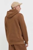 Кофта Vans чоловіча колір коричневий з капюшоном однотонна