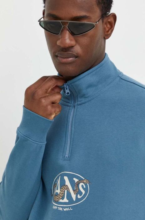 Кофта Vans чоловіча  з принтом колір блакитний (3527453)