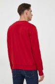 Кофта La Martina чоловіча колір червоний однотонна
