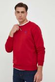 Кофта La Martina чоловіча колір червоний однотонна