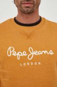Кофта Pepe Jeans чоловіча колір помаранчевий з аплікацією