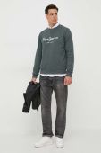 Кофта Pepe Jeans Nouvel чоловіча колір зелений з аплікацією