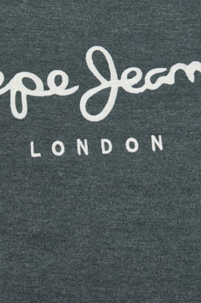Кофта Pepe Jeans Nouvel чоловіча колір зелений з аплікацією фото 5