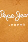 Кофта Pepe Jeans Nouvel чоловіча колір помаранчевий з капюшоном з аплікацією
