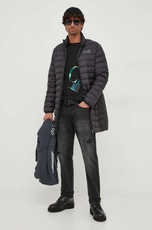 Кофта Pepe Jeans чоловіча колір сірий з капюшоном з аплікацією фото 2