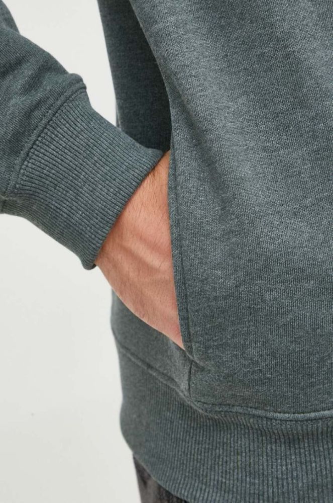 Кофта Pepe Jeans Nouvel чоловіча колір зелений з капюшоном з аплікацією фото 5