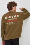 Кофта G-Star Raw чоловіча колір зелений однотонна (3566989)