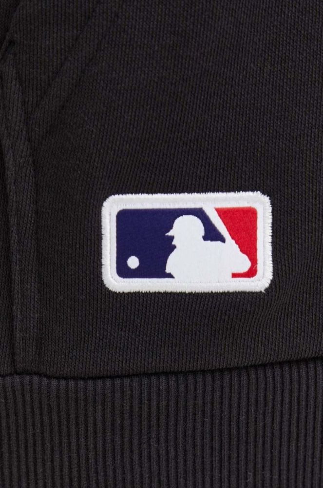 Кофта New Era чоловіча колір чорний з капюшоном з принтом NEW YORK YANKEES фото 5