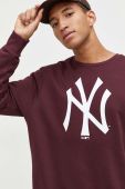 Кофта New Era чоловіча колір бордовий з принтом NEW YORK YANKEES