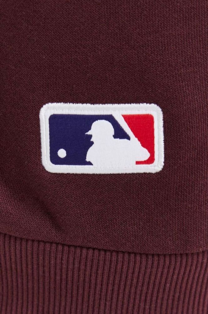 Кофта New Era чоловіча колір бордовий з принтом NEW YORK YANKEES фото 5