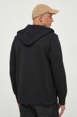 Кофта Gant чоловіча колір чорний з капюшоном однотонна (3341878)