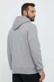 Кофта Gant чоловіча колір сірий з капюшоном з аплікацією (3337934)