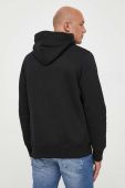 Кофта Gant чоловіча колір чорний з капюшоном з аплікацією (3337928)