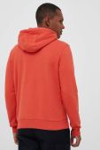 Кофта Napapijri чоловіча колір помаранчевий з капюшоном однотонна