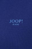 Бавовняна кофта Joop! чоловіча колір синій з капюшоном однотонна