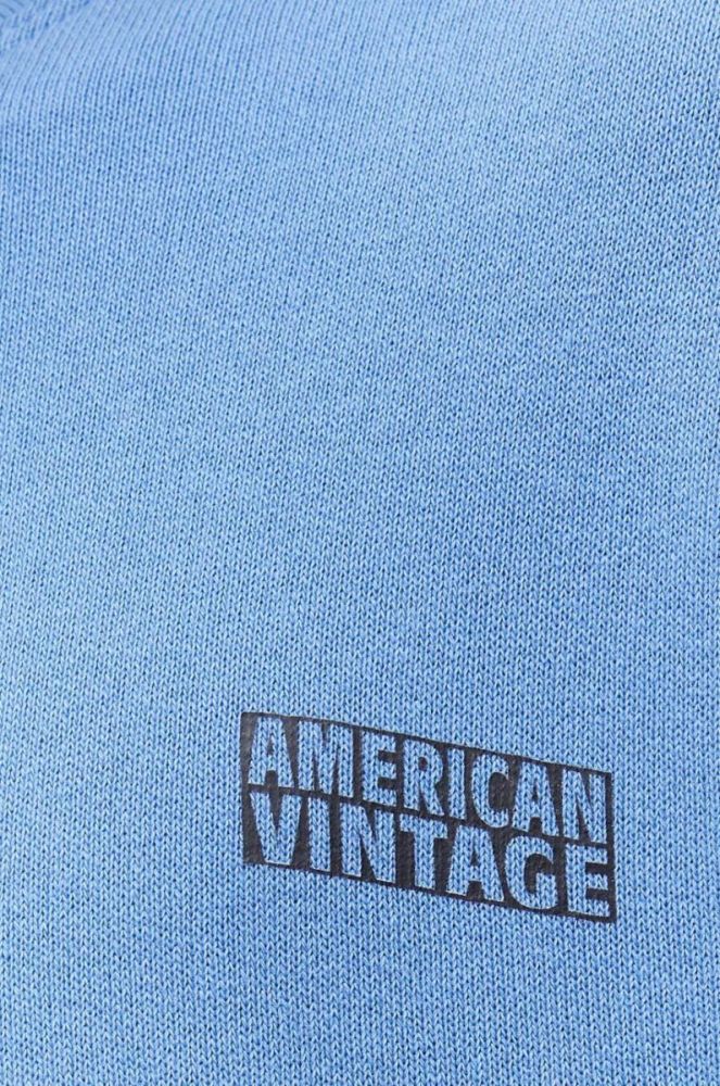 Кофта American Vintage чоловіча  однотонна колір блакитний (3546137) фото 5