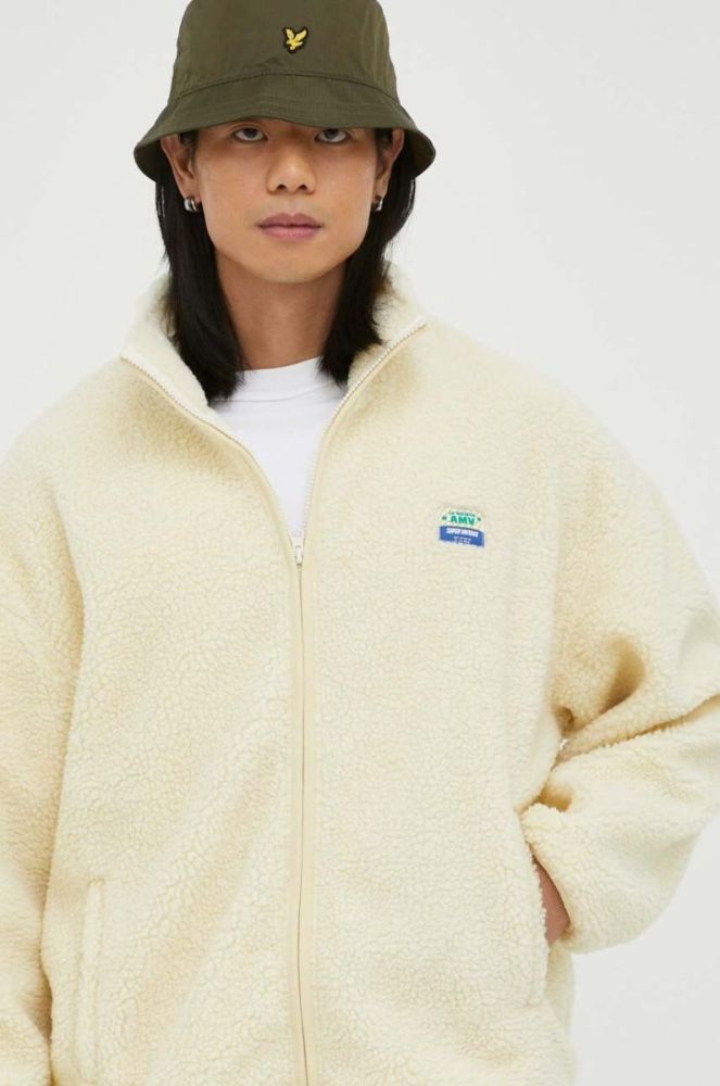 Куртка American Vintage чоловіча колір бежевий перехідна oversize фото 4