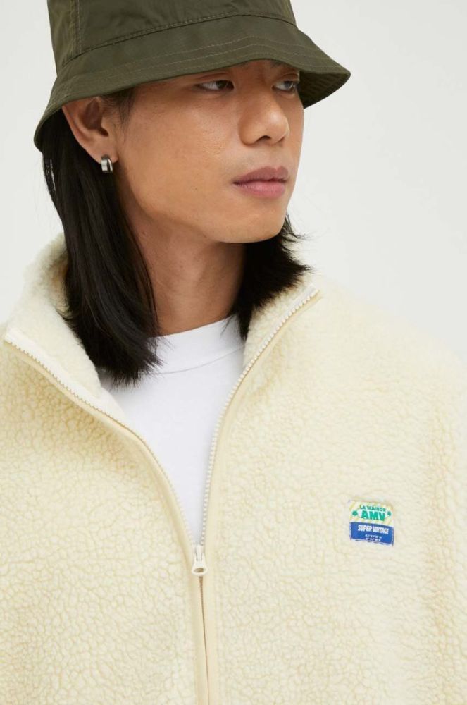 Куртка American Vintage чоловіча колір бежевий перехідна oversize фото 5