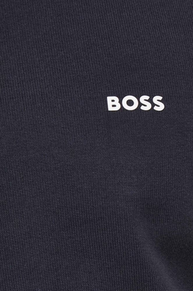 Светр Boss Green BOSS GREEN чоловічий колір синій легкий фото 5