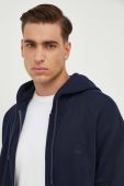Кофта United Colors of Benetton чоловіча колір синій з капюшоном однотонна (3609293)