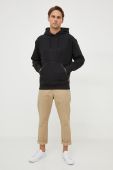 Кофта Boss Orange BOSS ORANGE чоловіча колір чорний з капюшоном однотонна