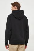 Кофта Boss Orange BOSS ORANGE чоловіча колір чорний з капюшоном однотонна