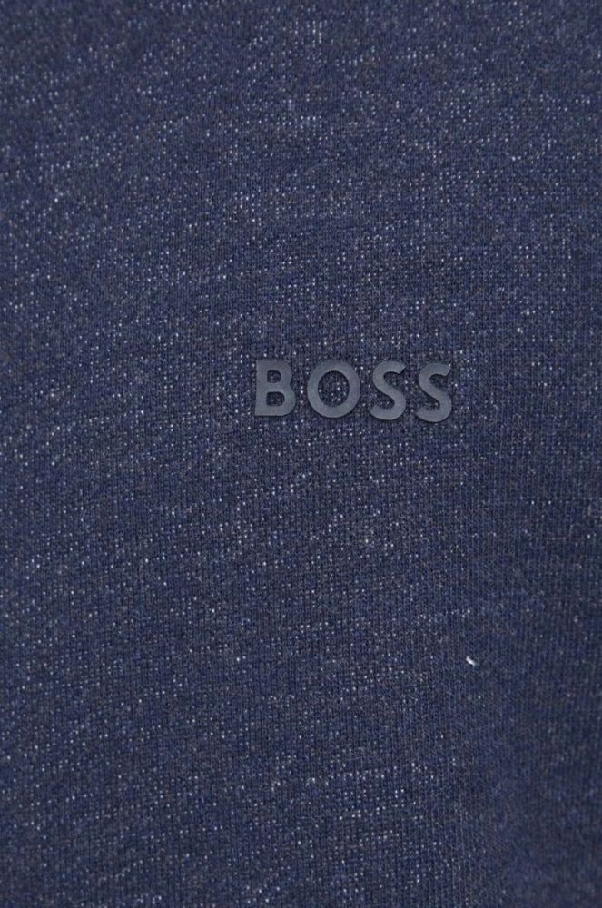 Бавовняна кофта Boss Orange BOSS ORANGE чоловіча колір синій меланж фото 5
