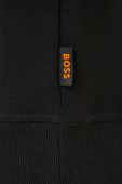 Бавовняна кофта Boss Orange BOSS ORANGE чоловіча колір чорний з аплікацією