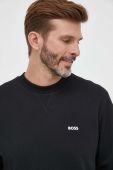 Бавовняна кофта Boss Orange BOSS ORANGE чоловіча колір чорний з принтом