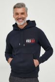 Кофта Tommy Hilfiger чоловіча колір синій з капюшоном з принтом (3617359)