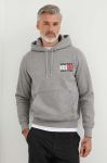 Кофта Tommy Hilfiger чоловіча колір сірий з капюшоном з принтом (3617364) Кофта Tommy Hilfiger чоловіча колір сірий з капюшоном з принтом (3617364)