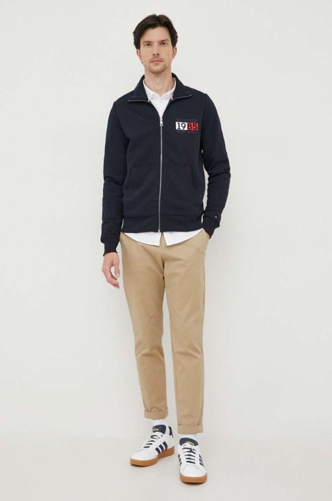 Кофта Tommy Hilfiger чоловіча колір синій з принтом (3540908) фото 2