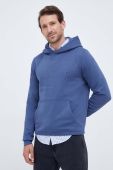 Кофта Tommy Hilfiger чоловіча з капюшоном однотонна колір блакитний (3532896)