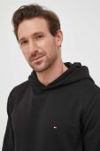 Кофта Tommy Hilfiger чоловіча колір чорний з капюшоном однотонна (3532892)