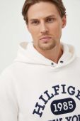 Кофта Tommy Hilfiger чоловіча колір білий з капюшоном з аплікацією (3570975)