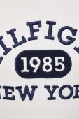 Кофта Tommy Hilfiger чоловіча колір білий з капюшоном з аплікацією (3570975)