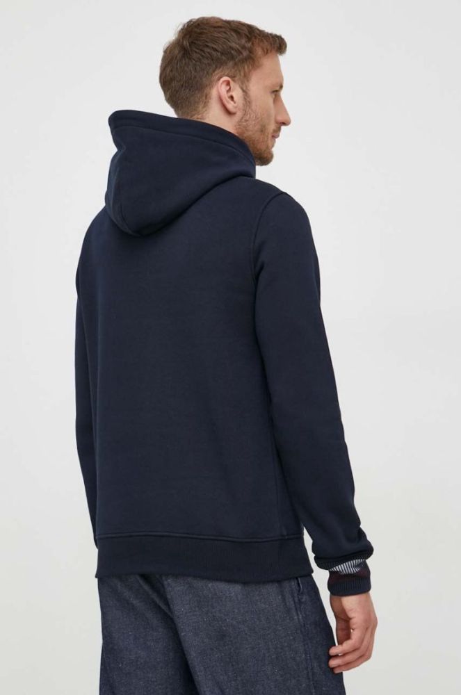 Кофта Tommy Hilfiger чоловіча колір синій з капюшоном з аплікацією (3570970) фото 3