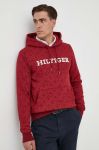 Кофта Tommy Hilfiger чоловіча колір бордовий з капюшоном візерунок (3403351) Кофта Tommy Hilfiger чоловіча колір бордовий з капюшоном візерунок (3403351)