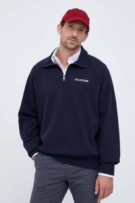 Кофта Tommy Hilfiger чоловіча колір синій однотонна (3532933)