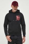 Кофта Tommy Hilfiger чоловіча колір чорний з капюшоном з принтом (3511419)