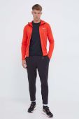 Спортивна кофта Salewa Pedroc Polarlite колір червоний з капюшоном однотонна