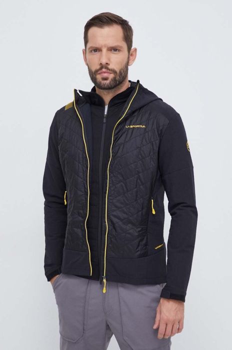 Спортивна куртка LA Sportiva Kap Hybrid колір чорний Спортивна куртка LA Sportiva Kap Hybrid колір чорний