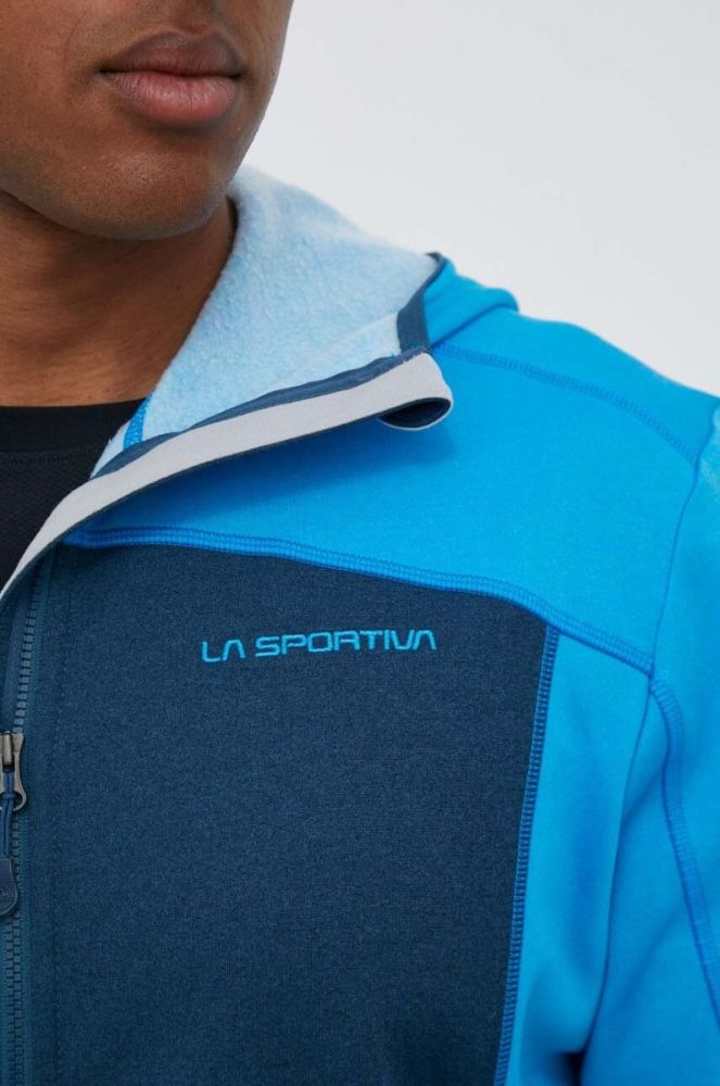 Спортивна кофта LA Sportiva Cosmic Hoody колір синій з капюшоном візерунок фото 5