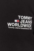 Бавовняна кофта Tommy Jeans чоловіча колір чорний з принтом (3418746)