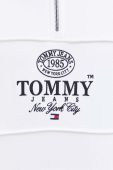 Бавовняна кофта Tommy Jeans чоловіча колір білий з аплікацією (3574300)